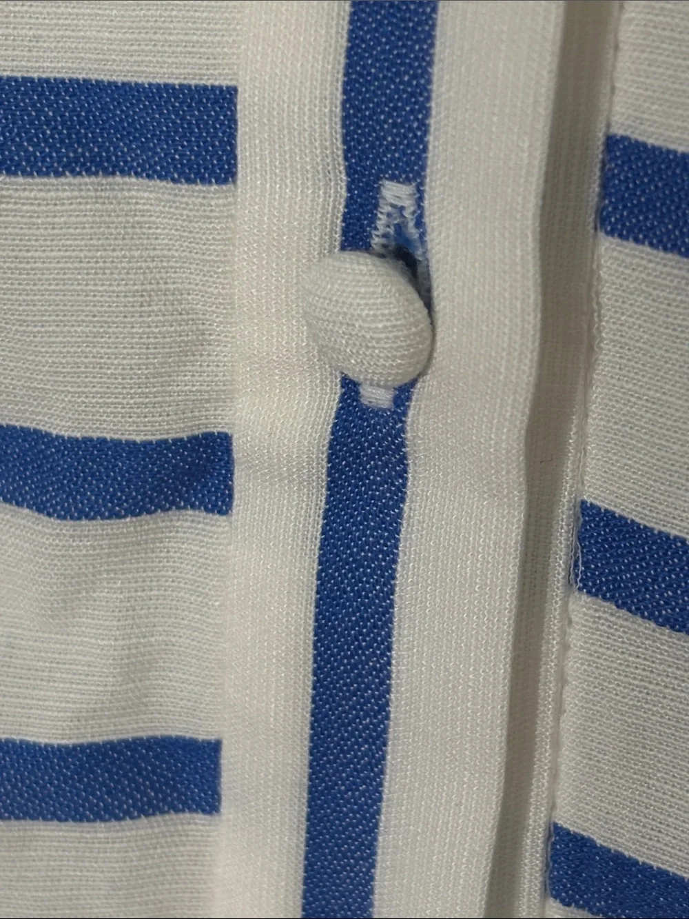 NEW NWT Alice + Olivia Blue White Striped York Button-Front Dress 100% Viscose